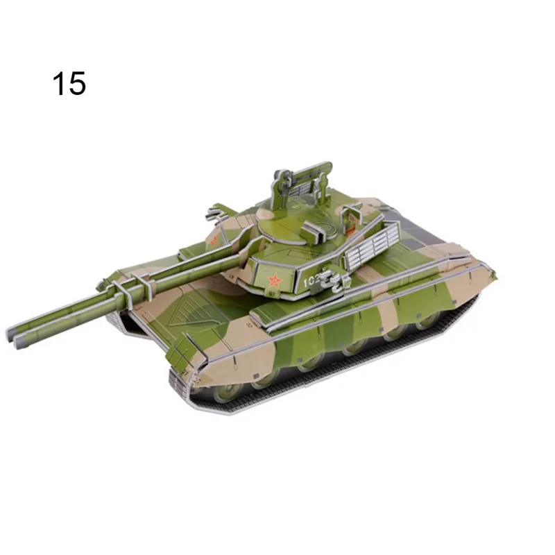 15 3D DIY головоломки детские игрушки раннего обучения ЗАМОК строительство шаблон подарок для детей Развивающие головоломки дома игрушки - Цвет: 15