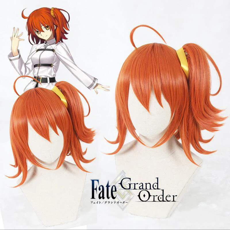 Парик для косплея гудако фуджимару рицука FGO Fate Grand Order служащий оранжевый косички