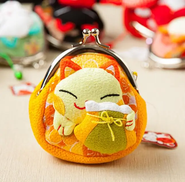 M170 новый милый женский кошелек Lucky Cat различные изображения нулевой тканевые