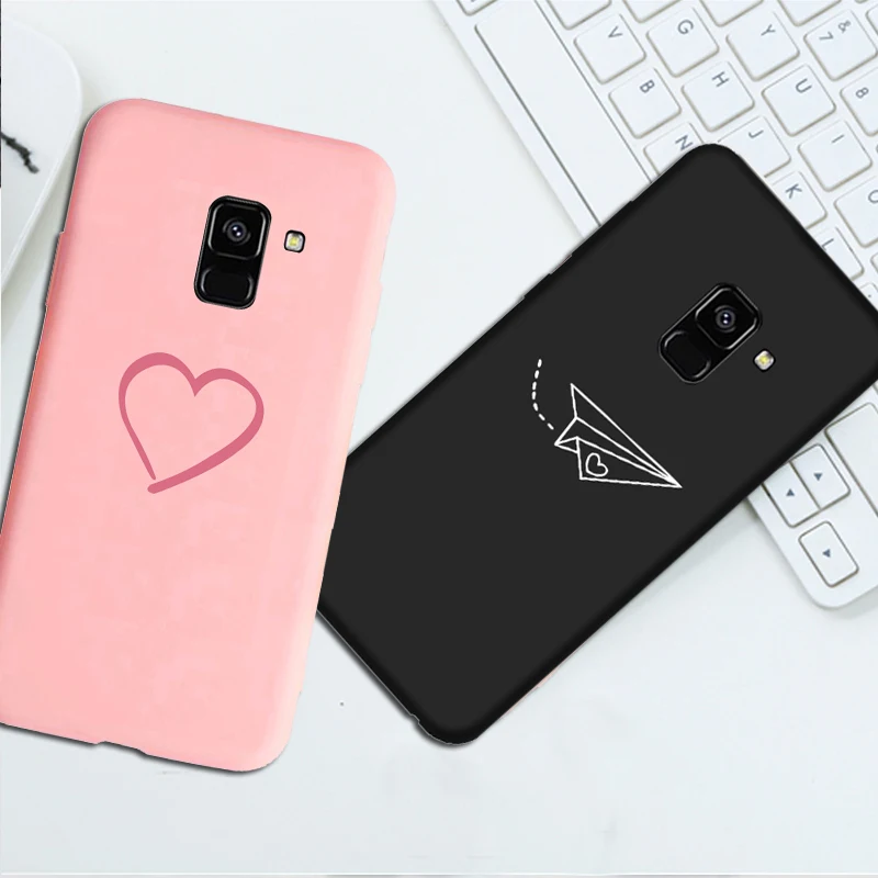 Мягкое разноцветное сердце «любовь» чехол для samsung Galaxy A7 A6 A8 A9 J4 J6 J8 плюс A3 A5 A7 A750F чехол coque