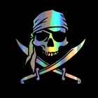 Стикер для автомобиля s 3D, череп 15,2*16,1 см, пиратский стикер s и наклейки, Стайлинг автомобиля, JDM, наклейка для автомобиля, забавный стикер для автомобилей, скидка 2nd 50%