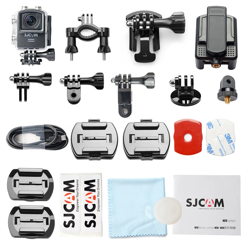 Оригинальная Экшн камера SJCAM M20 Gyro Mini Sports DV Водонепроницаемая 4K 24fps 2K 30fps NTK96660 16MP с