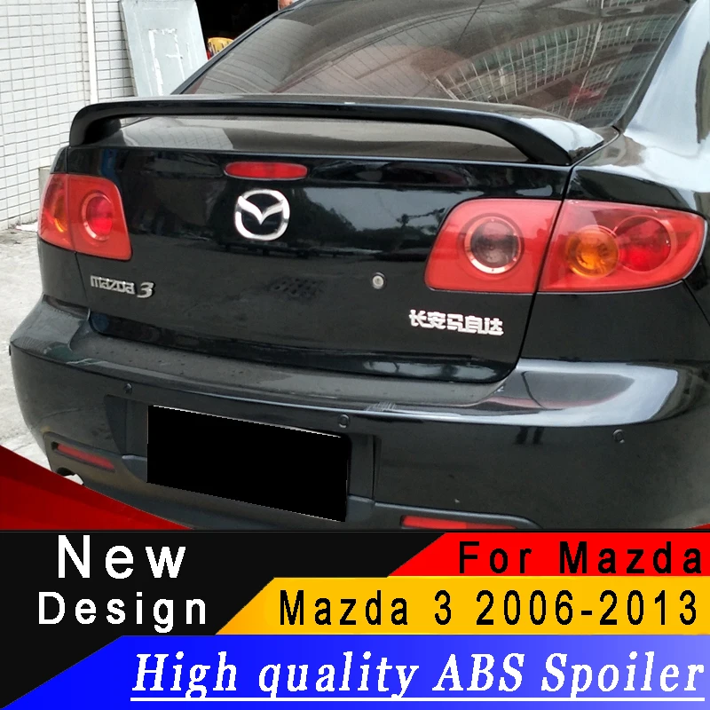 Высококачественный спойлер из АБС пластика для Mazda 3 M3 sedan 2006 2013 праймер заднего