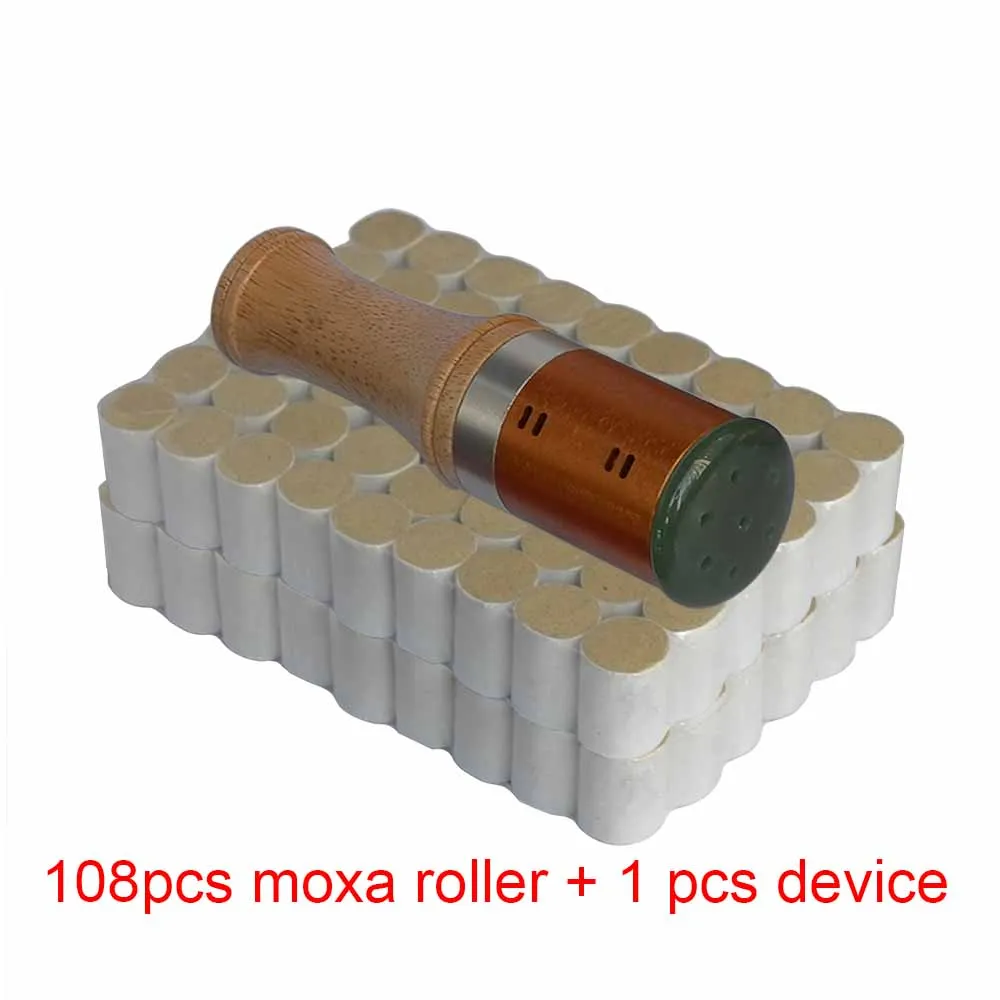 set 1 with moxa roll И розничная комплект для прижигания тип металла мокса палочки и 108 шт 5 лет 45: 1 маленький дым мукса рулон Подарочная крышка - Цвет: set 1 with moxa roll