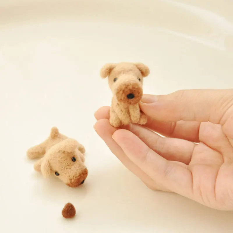 Не готовая тупой собачий войлок бесплатная доставка ручная работа шерсть набор