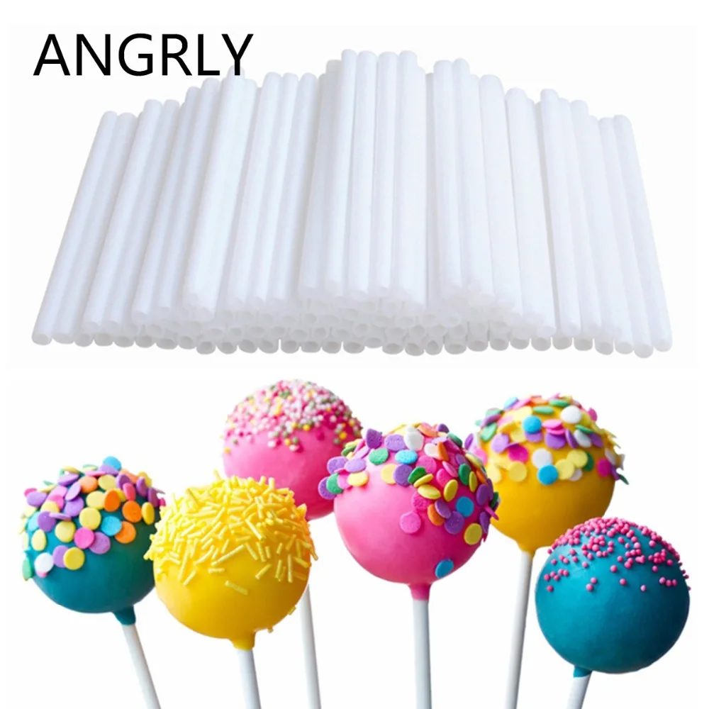 

Pop Plastic Lollipop Sticks Sucker for DIY Candy Chocolate Sugar Paste Tool Cake Manual Baking Production Accessories