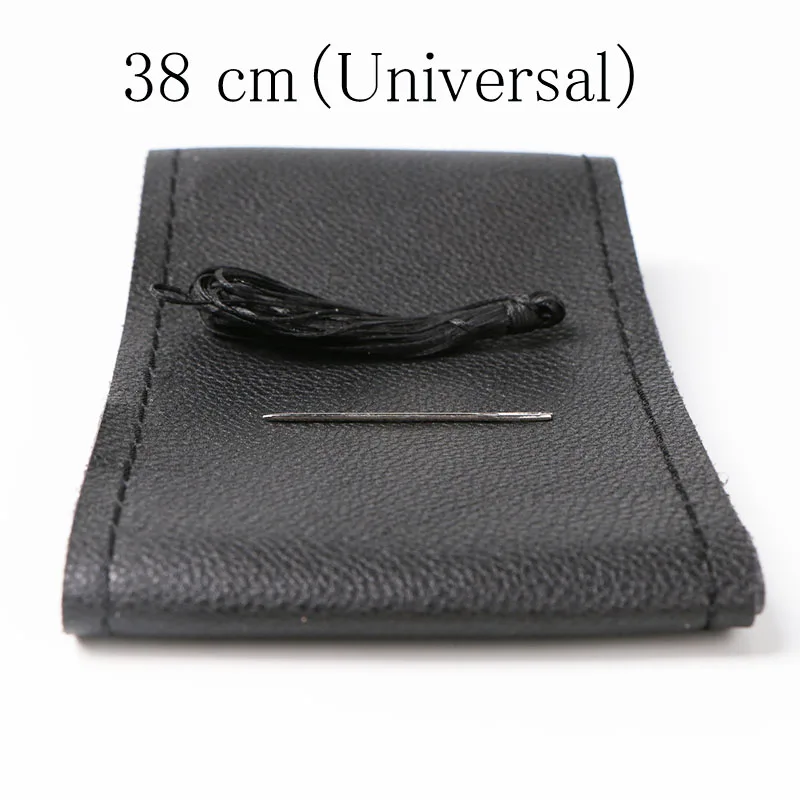 Black Thread 38 cm Рулевое колесо крышка Диаметром 36 см 38 см 40 см/Оптовые Поставки Не Выцветают руль Кожаная оплетка рулевого Колеса - Название цвета: Black Thread 38 cm