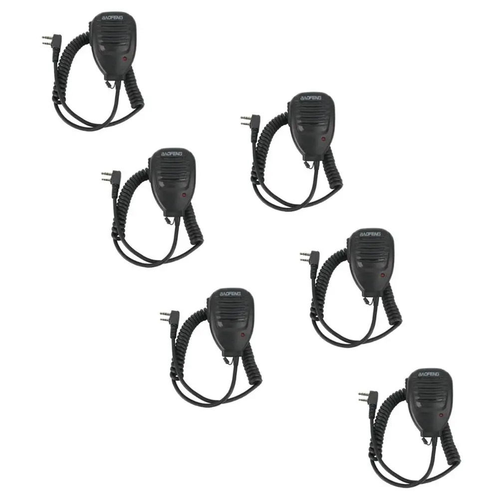 6 x 2 Контактный ручной микрофон для Kenwood HYT BAOFENG UV5R POFUNG TH/TK|handheld speaker mic|speaker michandheld |