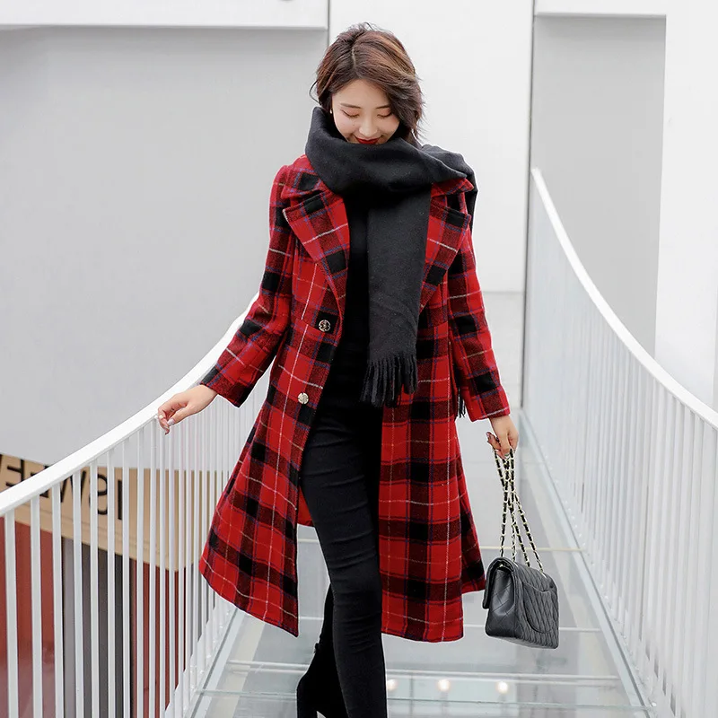 Женское шерстяное пальто manteau femme европейский стиль Осень зима 2018 Теплая стеганая