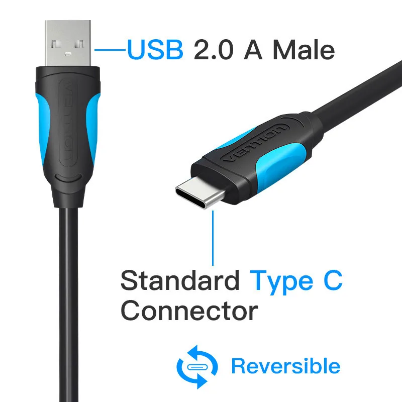 Vention USB Type C кабель для Oneplus 5 UBS быстрой синхронизации данных Samsung Note 8/S8 Nexus