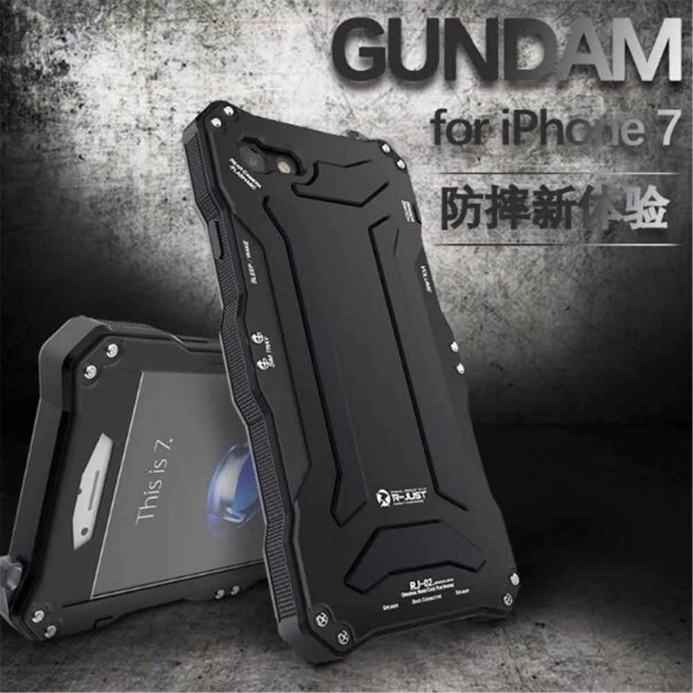 R-JUST for Apple IPhone 7 Case Aluminum Three Defenses Phone Cases Hard Bumper Back Covers IPhone7 4.7inch | Мобильные телефоны и