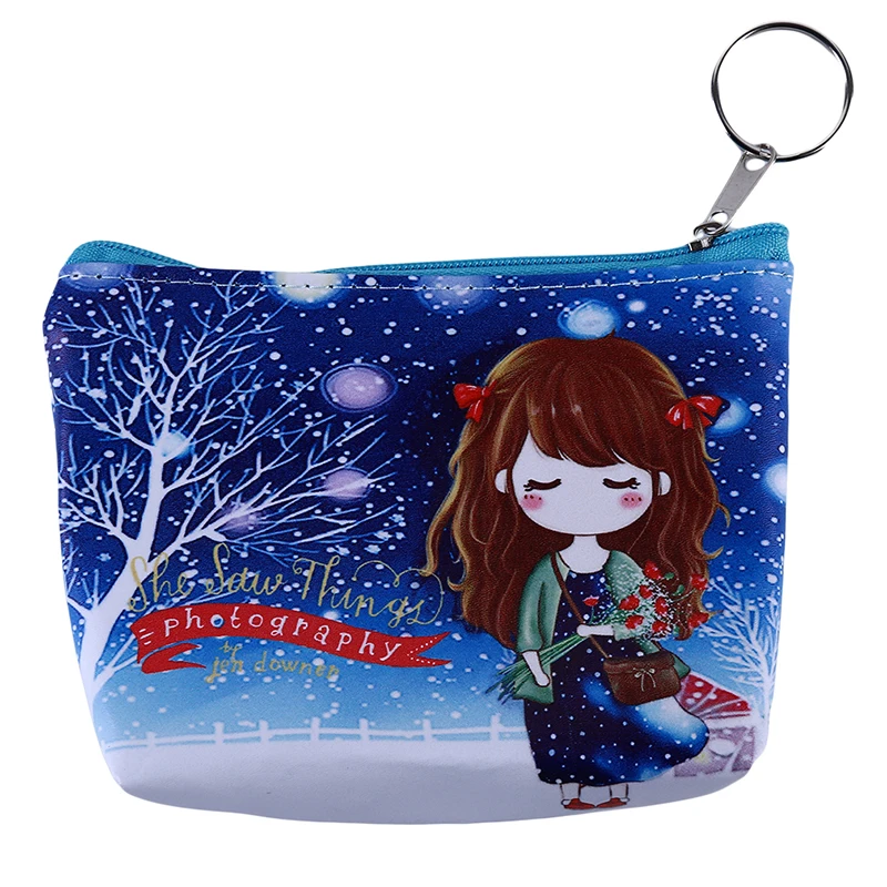 1 шт. кошелек из искусственной кожи мини-кошелек для карт и ключей сумка с