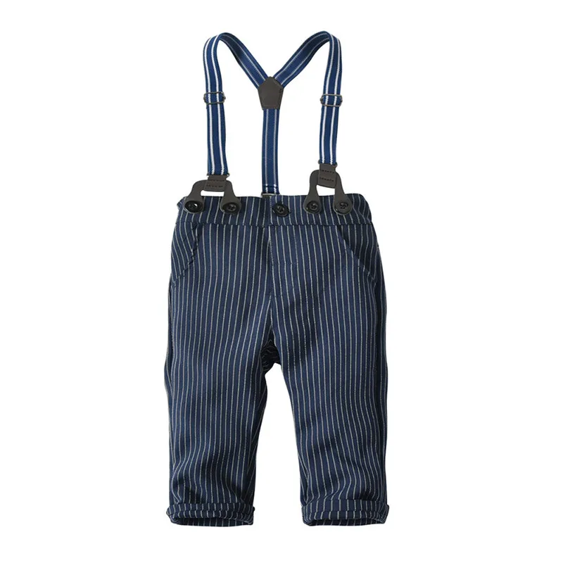 TELOTUNY boys clothes Toddler Baby Boys Bowtie Gentleman Print Tops T-Shirt Overall Pants Clothes Sets clothing for 1026 | Детская