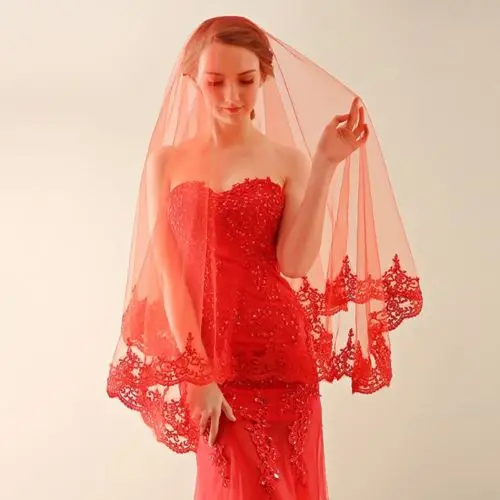 Новое поступление мода 2020 лидер продаж простая красная Однослойная свадебная