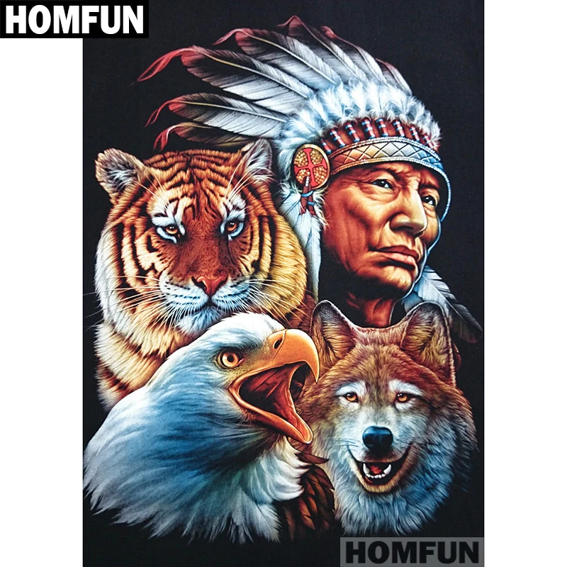 Алмазная 5D картина HOMFUN A01763 сделай сам вышивка с полными квадратными/круглыми