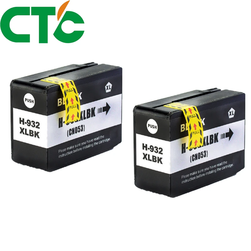 CTC 2 шт черный картридж совместимый для H 932 933xl Officejet 6100 6600 6700 7110 7610 7612 H611a H711a