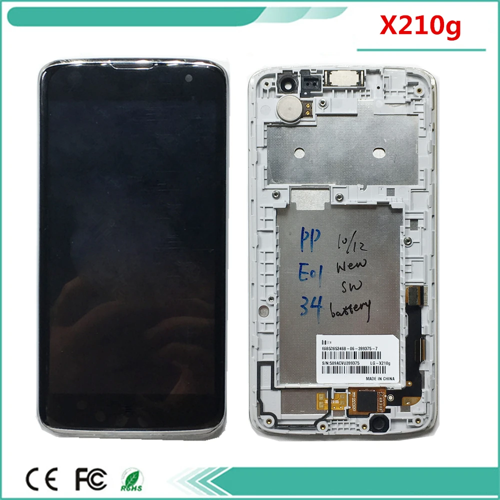Полный ЖК дисплей для Lg K7 X210 Дисплей с кодирующий преобразователь сенсорного
