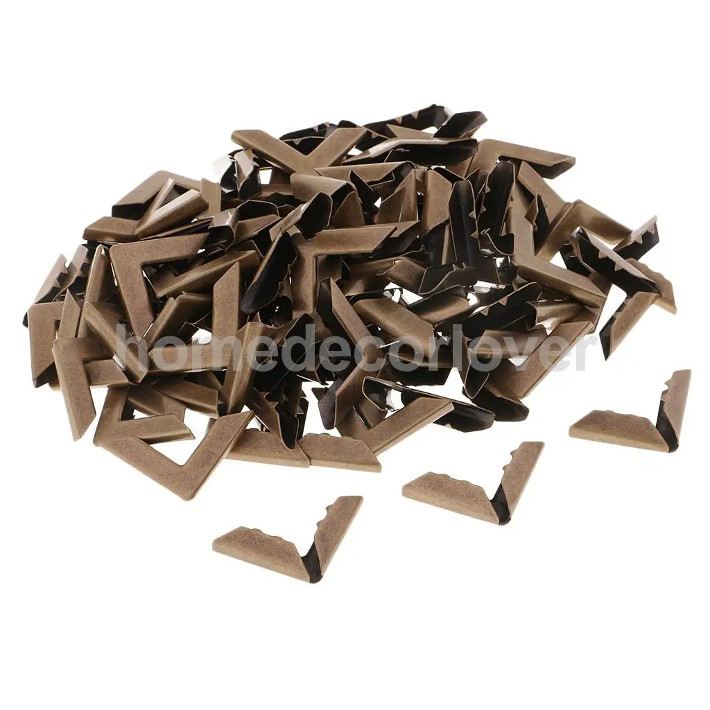 100 шт. винтажные декоративные защитные металлические уголки для скрапбукинга