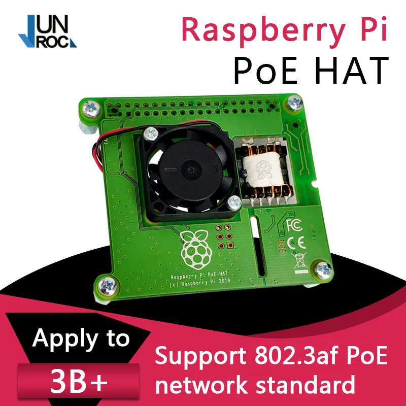 RASPBERRY PI POE HAT официальная дополнительная плата питания через Ethernet для Raspberry Pi 3B+ P