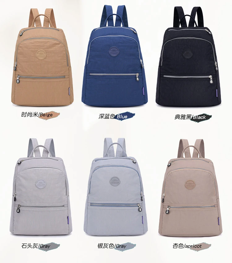 Школьный рюкзак для девочек-подростков Mochila Feminina, женские рюкзаки, нейлоновый водонепроницаемый повседневный рюкзак на плечо, женский рюкзак