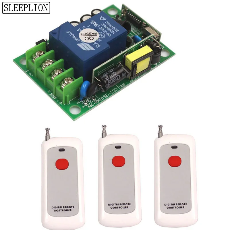 Sleeplion 3000W 220V 30A 1CH реле РЧ пульт дистанционного управления Управление вкл/выкл