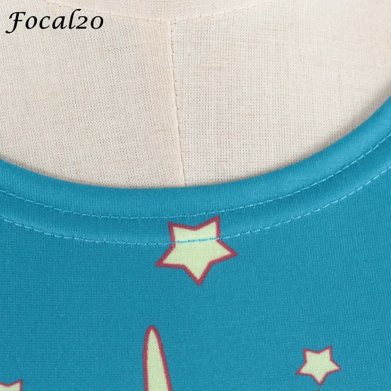 Женский укороченный топ Focal20 с милым рисунком единорога летний обтягивающий Топ