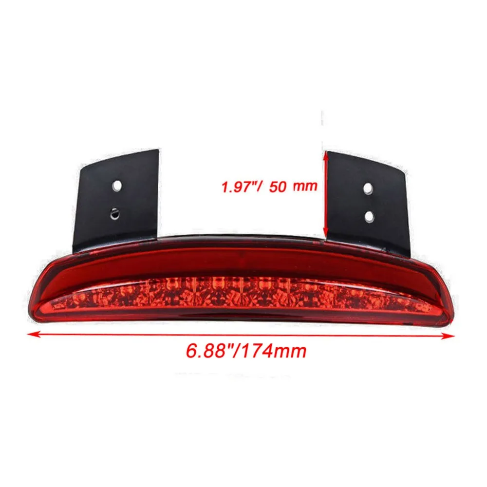Motorcycle Tail Light Lamps Turn signal Left right Rear Fender Edge Brake Taillight For Harley Touring Sportster XL 883 1200 Led images - 6