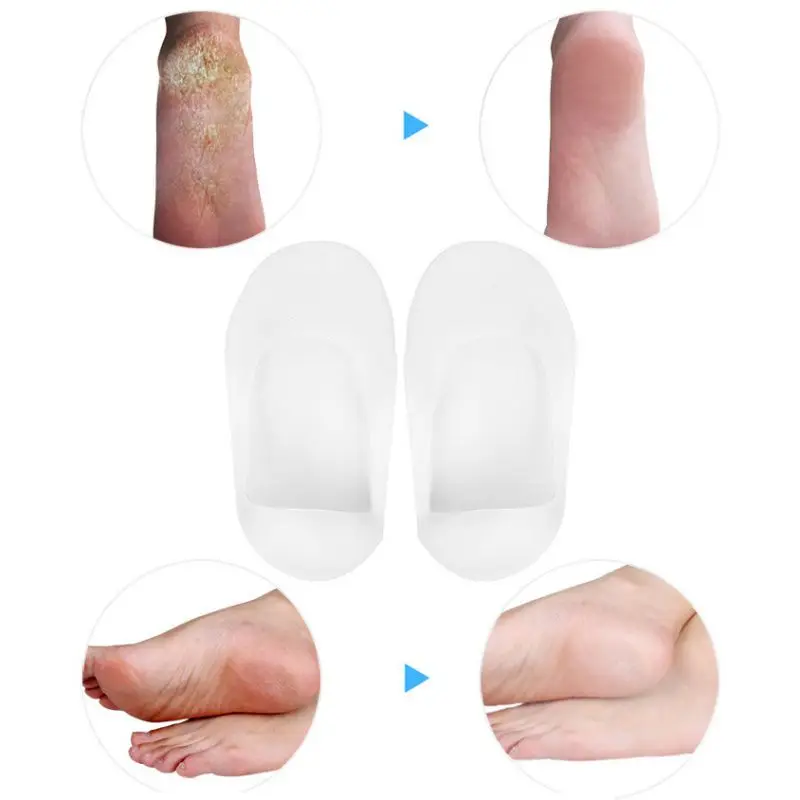 

1 пара дышащих силиконовых гелевых носков, увлажняющие носочки для ног, защита от трещин, носочки для ухода за ногами