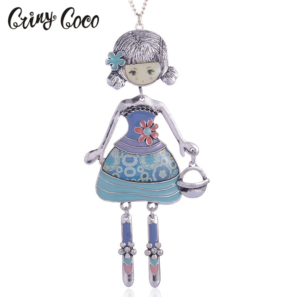 Очаровательная кукла для танцев ожерелья и подвески модная Одежда девочек сумка