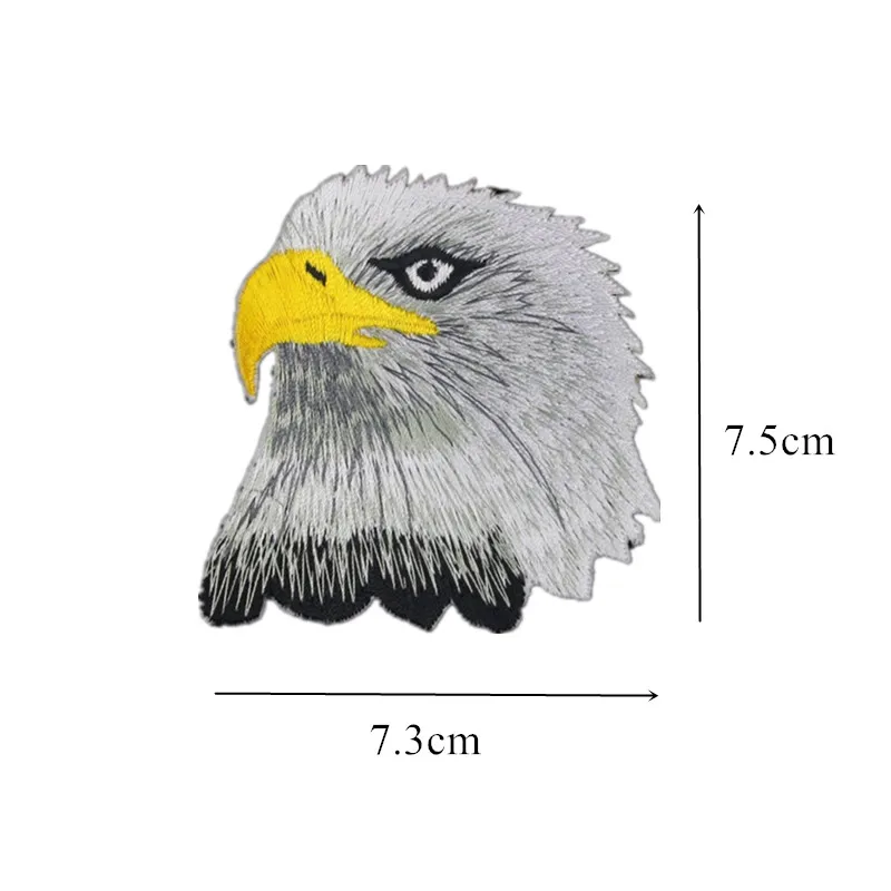 Вышитые Пришивные нашивки с утюгом значок сокола орла для сумок джинсов шляп