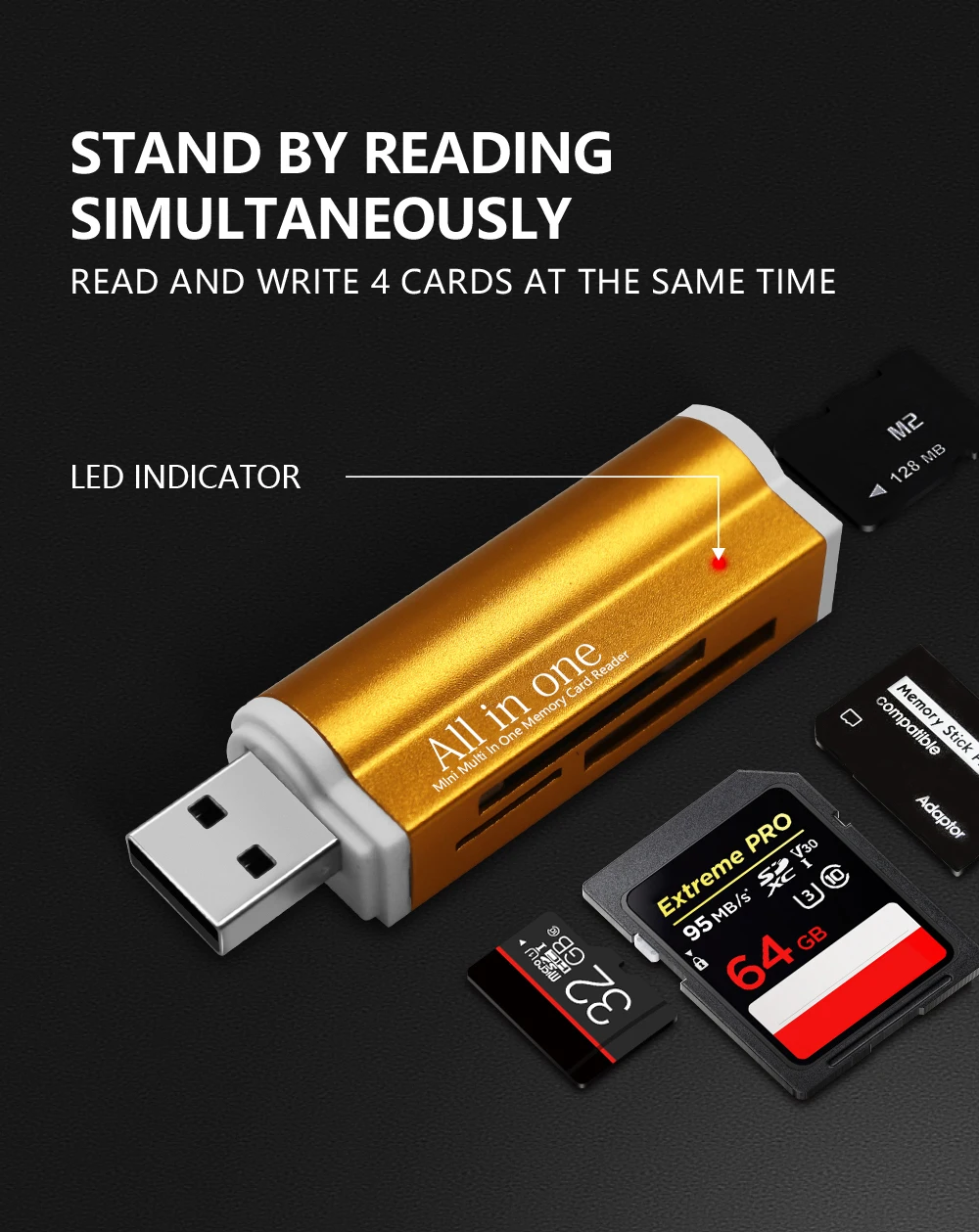 Универсальный Micro USB и USB 3 в 1 OTG кард-ридер высокоскоростной USB2.0 Универсальный OTG TF/SD для Android компьютера удлинители