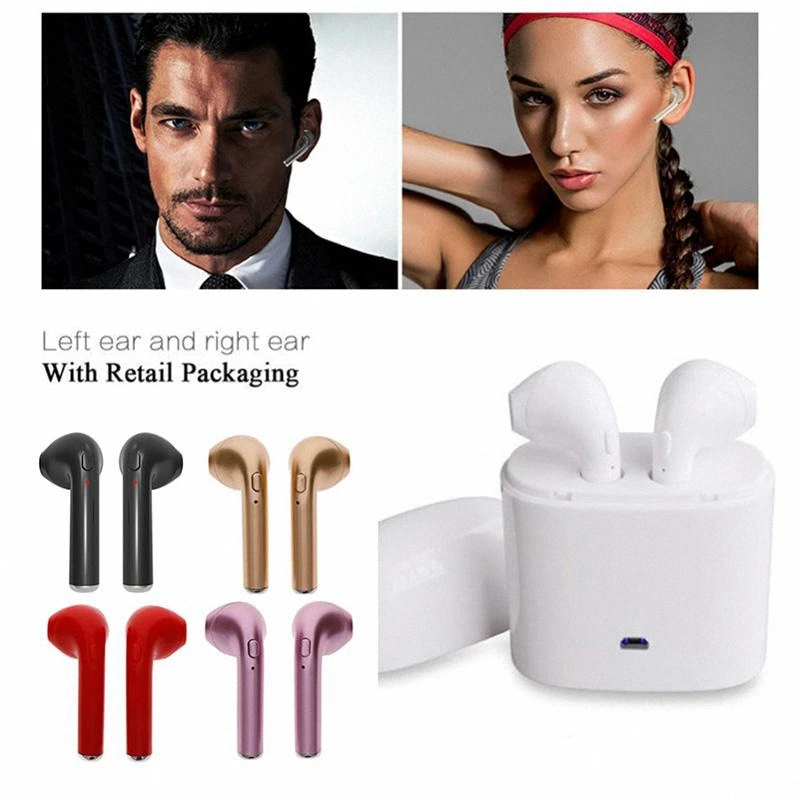 I7s TWS беспроводные bluetooth-наушники с мини-зарядным боксом наушники-вкладыши для Xiaomi