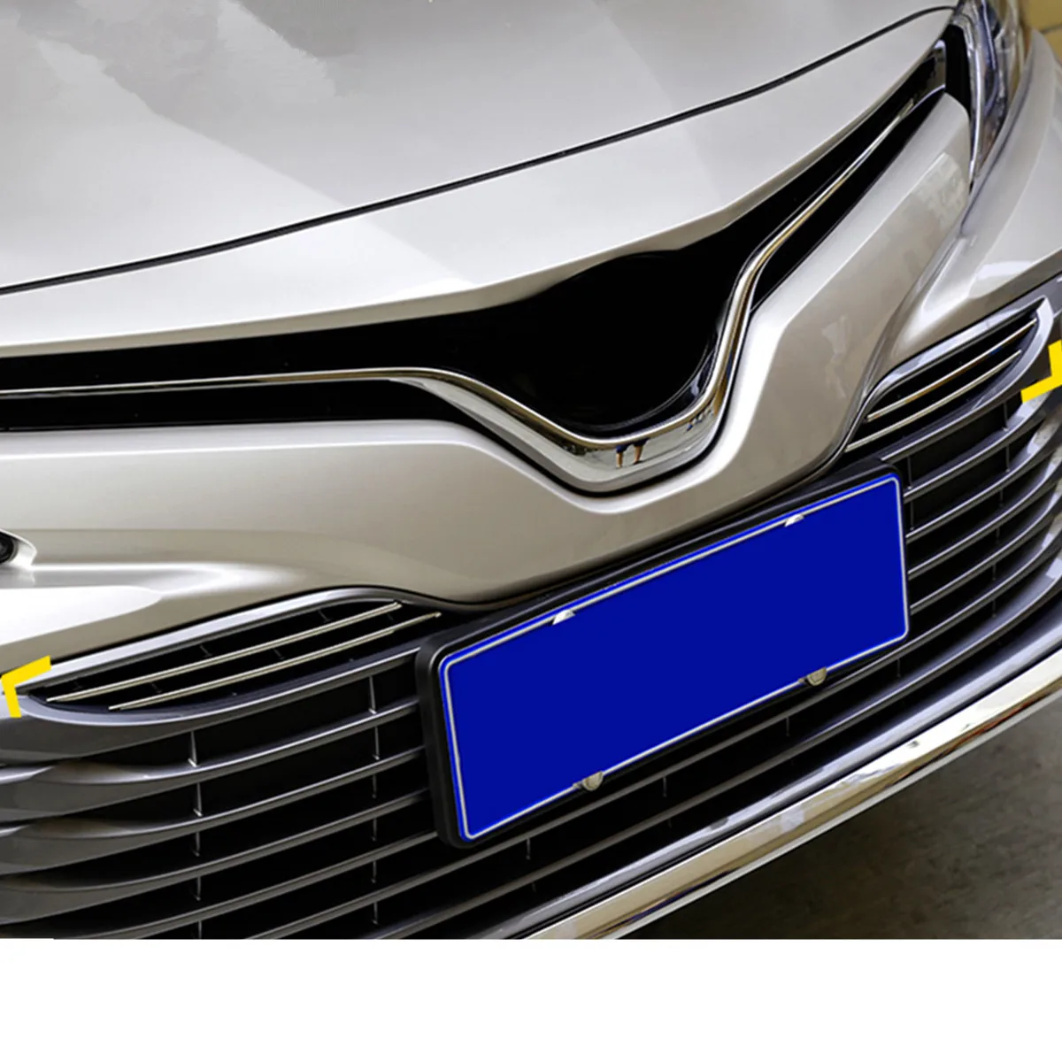 Для Toyota Camry Передняя решетка сетки Нержавеющая сталь отделочная полоса Стикеры передняя решетка под давлением автомобилей Средства для укладки волос 4 шт./компл