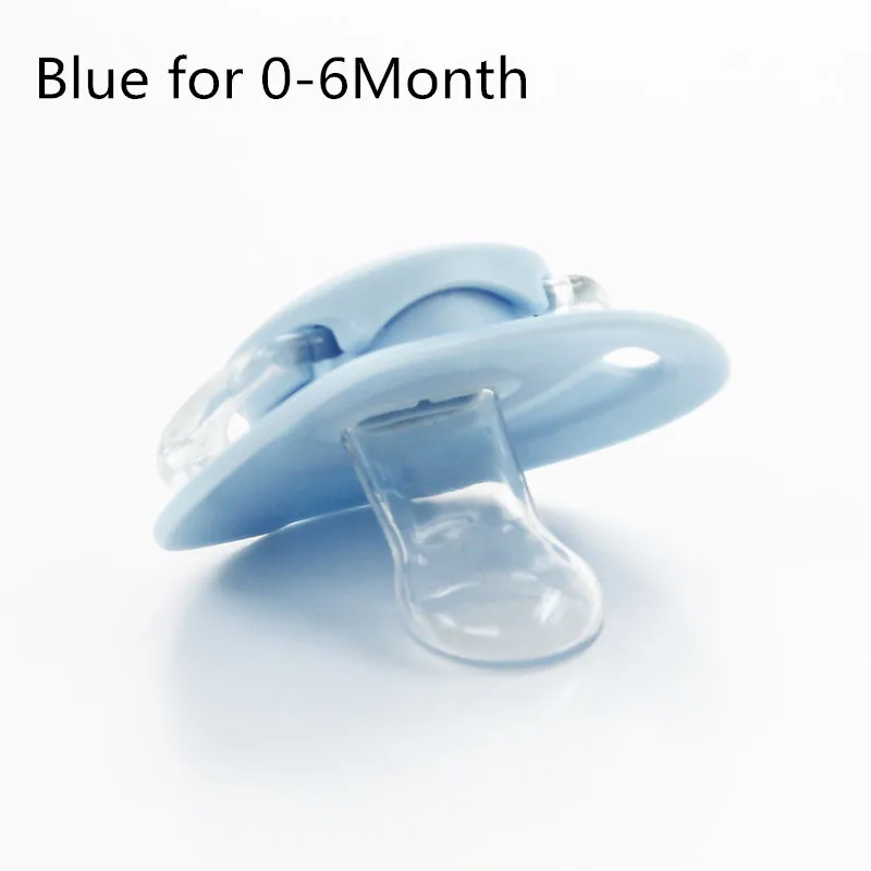 Blue S Силиконовые соски-пустышки для новорожденных мальчиков и девочек, Ортодонтическая пустышка - Цвет: Blue S