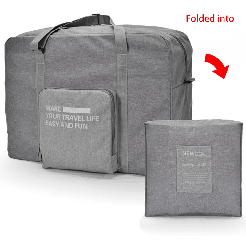 Мужская женская мужская складная дорожная спортивная сумка на ночь для багажа