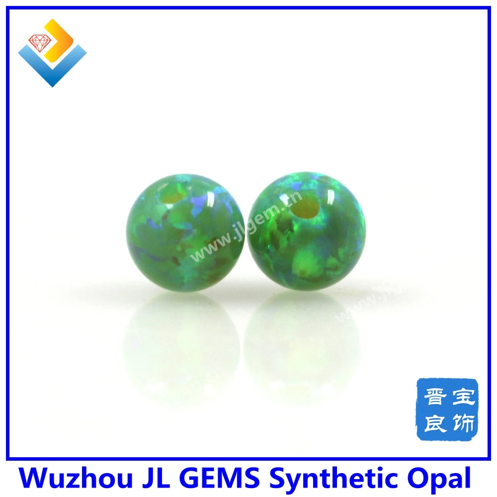 

(20pcs/bag)Wholesale Price Synthetic Opal Beads Balls For Making Balls Jewelry Fire Dark Blue/Fire Light Blue/Fire Light Green