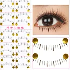 10 пар нижних ресниц упаковка накладных ресниц синтетические волосы натуральные повседневные нижние ресницы Многоразовые прозрачные Ленточные ресницы