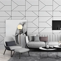 black white geometric wallpaper room decor wall paper