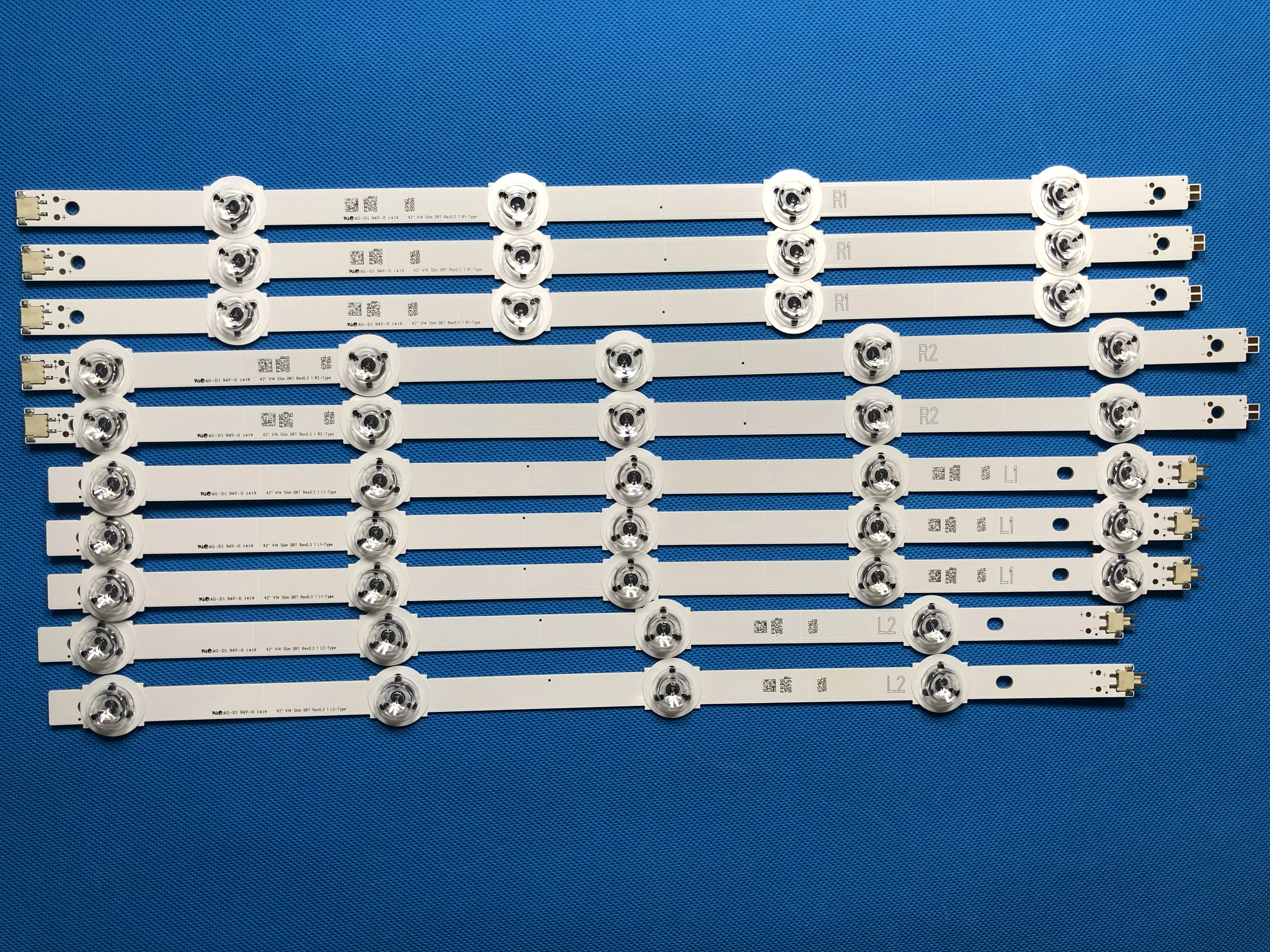 10 шт. светодиодный подсветка полосы для 4" V14 тонкий DRT Rev0.6 6916L-1682A 6916L-1683A 6916L-1684A 6916L-1685A LC420DUH