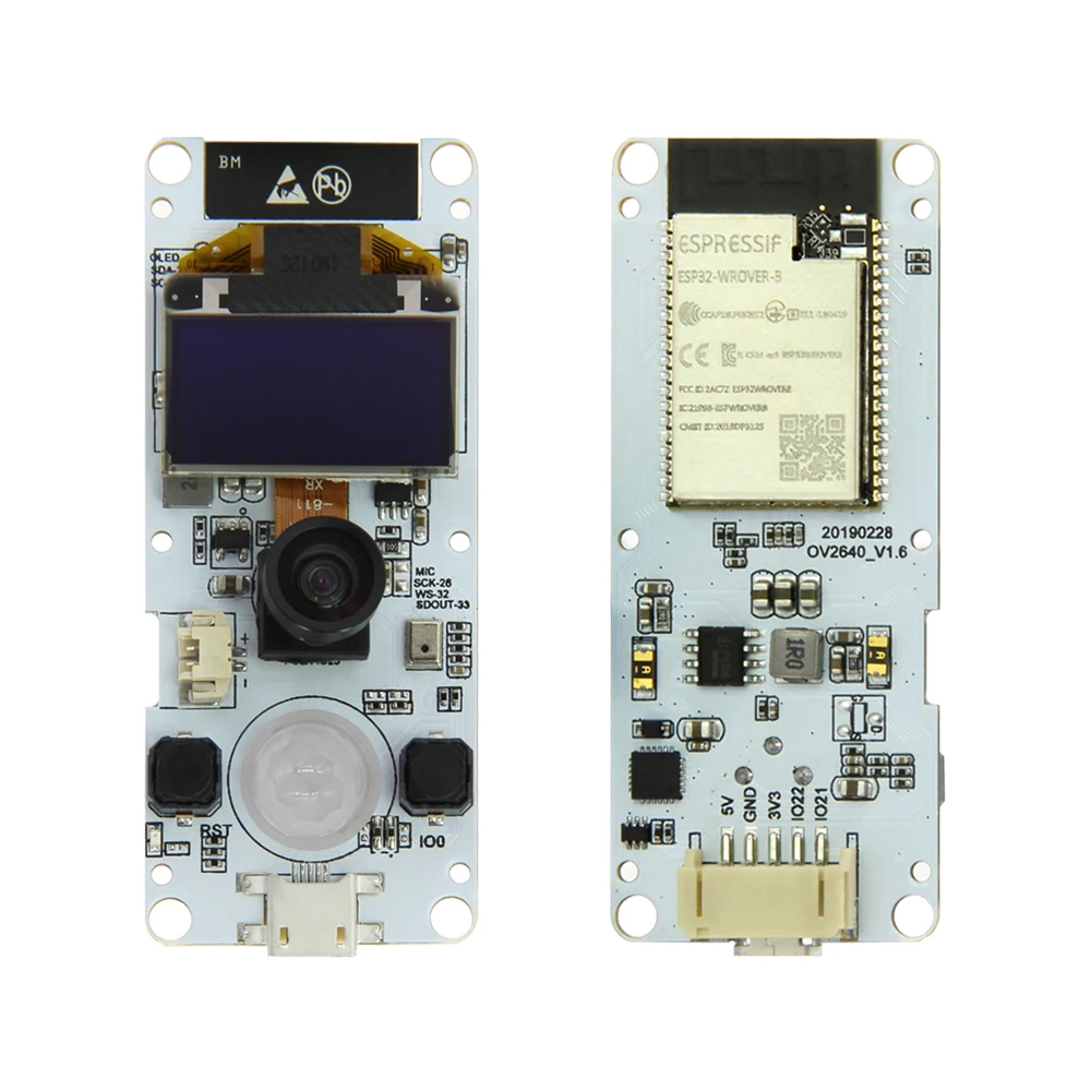 TTGO t-камера ESP32 WROVER& PSRAM модуль камеры ESP32-WROVER-B OV2640 модуль камеры 0,96 OLED