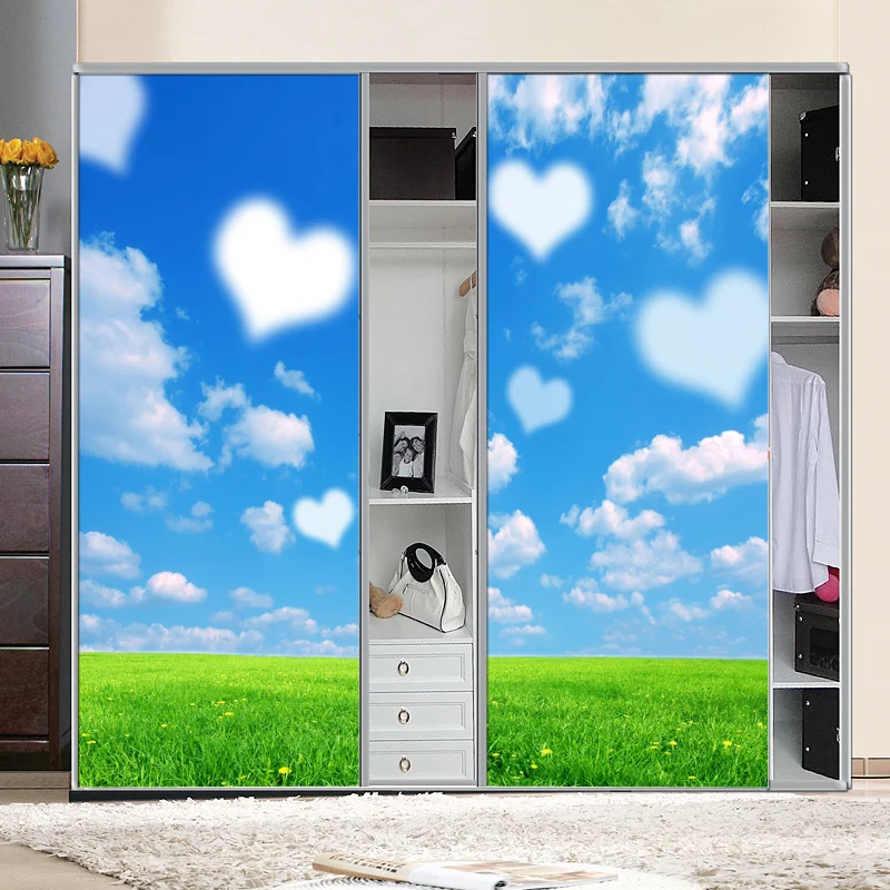 Витражная наклейка стеклянная пленка для гостиной наклейки на раздвижные двери