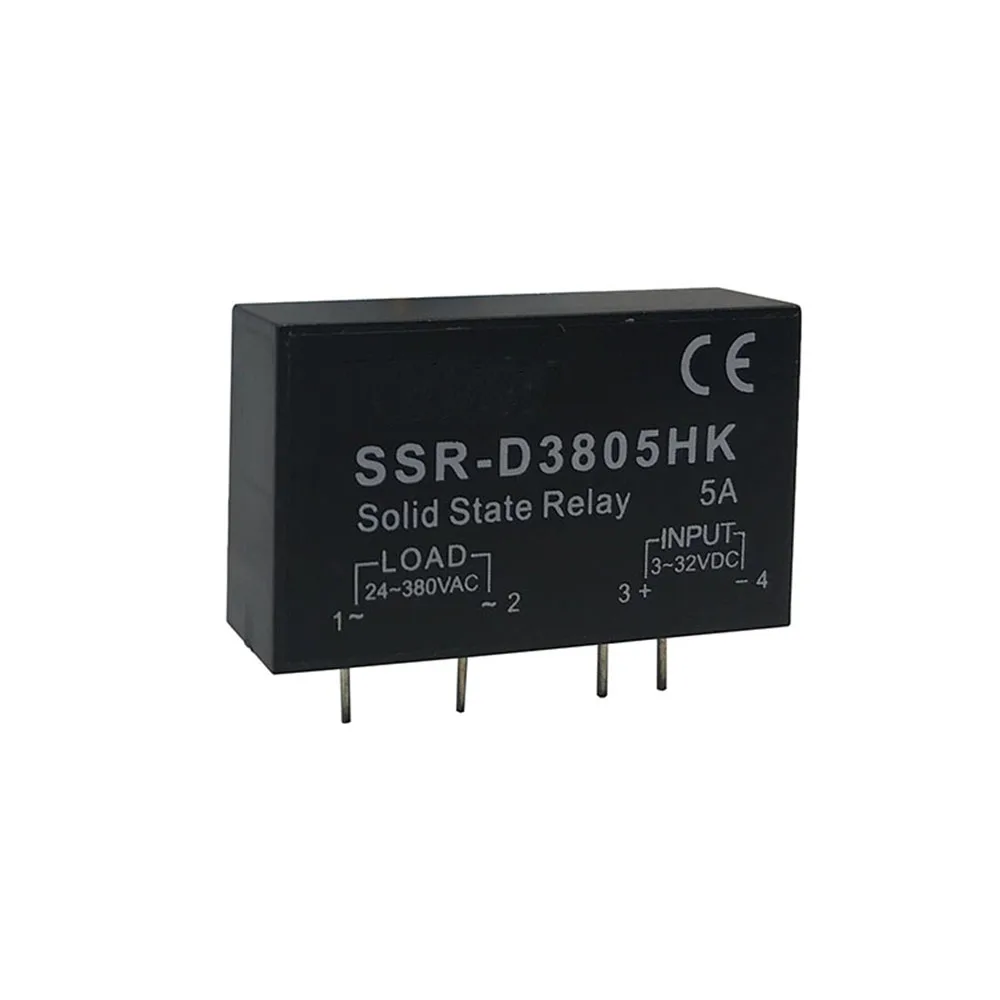 PCB с контактами SSR-D3805HK 5А DC-AC твердотельные реле SSR-D3805HK