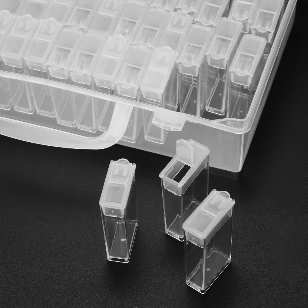 64 сетка инструменты для вышивки картин со стразами аксессуары хранения Ящик