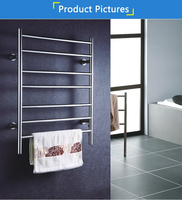 Popular Style Stainless Steel 304 Towel Heater Electric Towel Warmer Rack Bathroom Towel Dryer Rail Towel HolderHZ-926