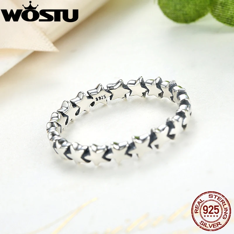 Brand Star Trail Stackable Finger Ring For Women Wedding 100% 925 Sterling Silver Jewelry 2020 New Collection SDP7151 | Украшения и