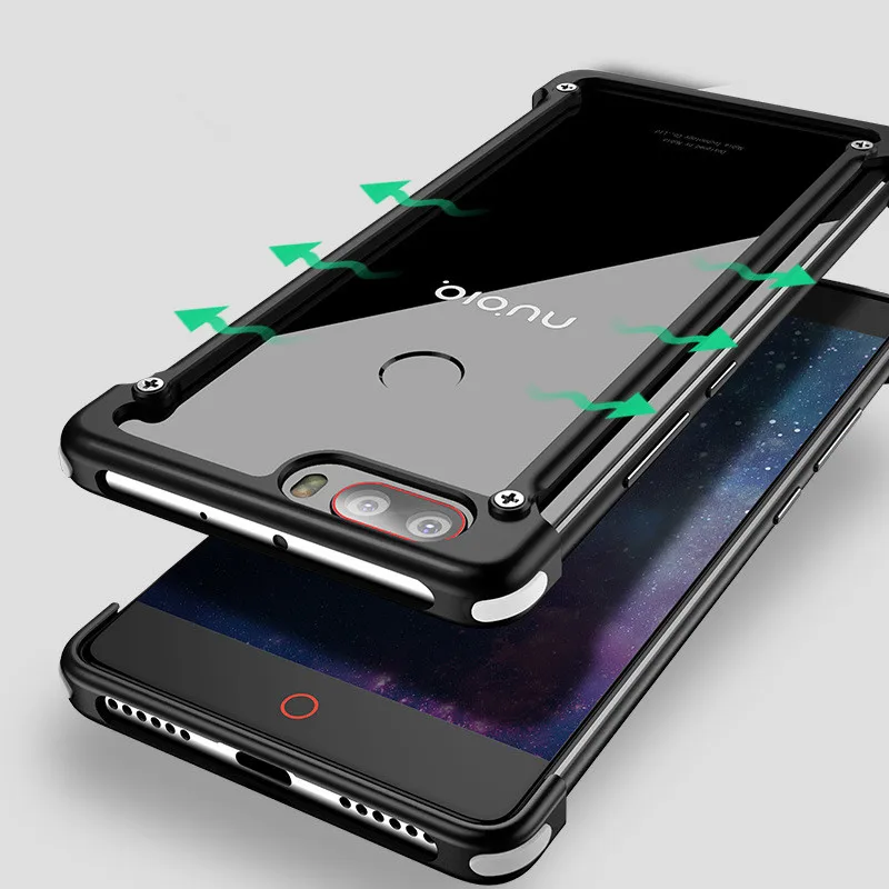 Тонкий алюминиевый чехол-бампер для zte Nubia Z17/Z17 Lite