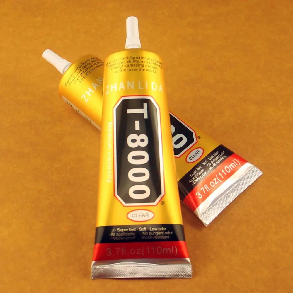 Wholesaler 5 Pcs T-8000 Glue 110ml Multi Purpose Adhesive Epoxy Resin Diy Crafts Glass Touch Screen Cell Phone Super glue T8000