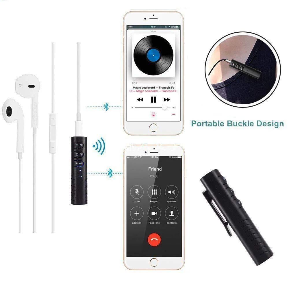 Bluetooth Aux аудио приемник передатчик универсальный 3 5 мм разъем громкой связи Авто