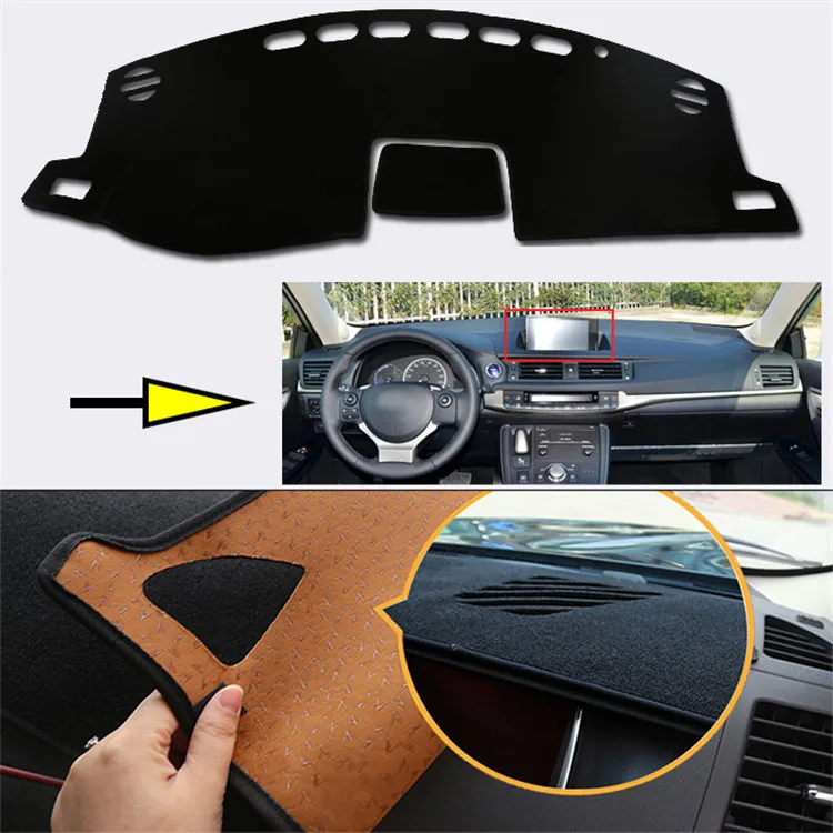 

New Interior Dashboard Carpet Photophobism Protective Pad Mat For Lexus CT200H