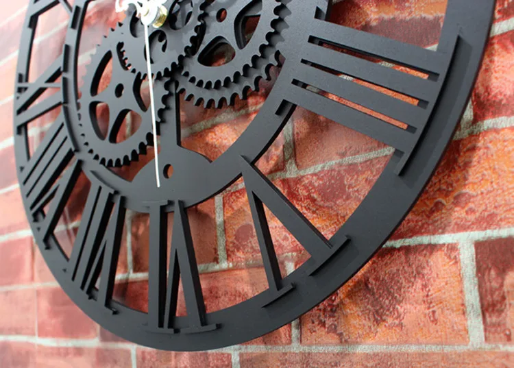Настенные часы Saat gear часы Reloj настенные часы duvar saati Horloge Murale reloj de pared заклепки металлические часы украшение для дома